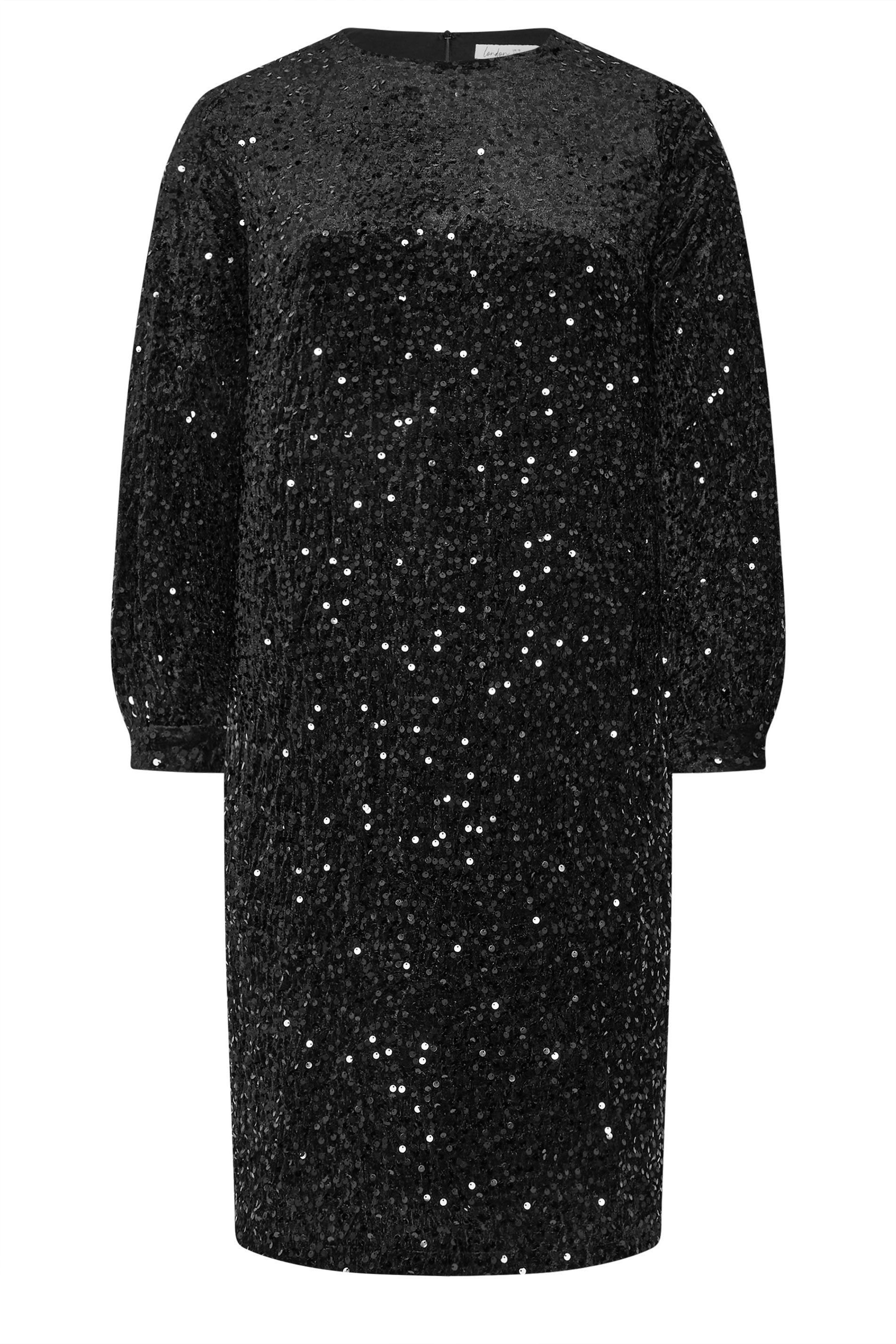 Yours Velvet Sequin Dress