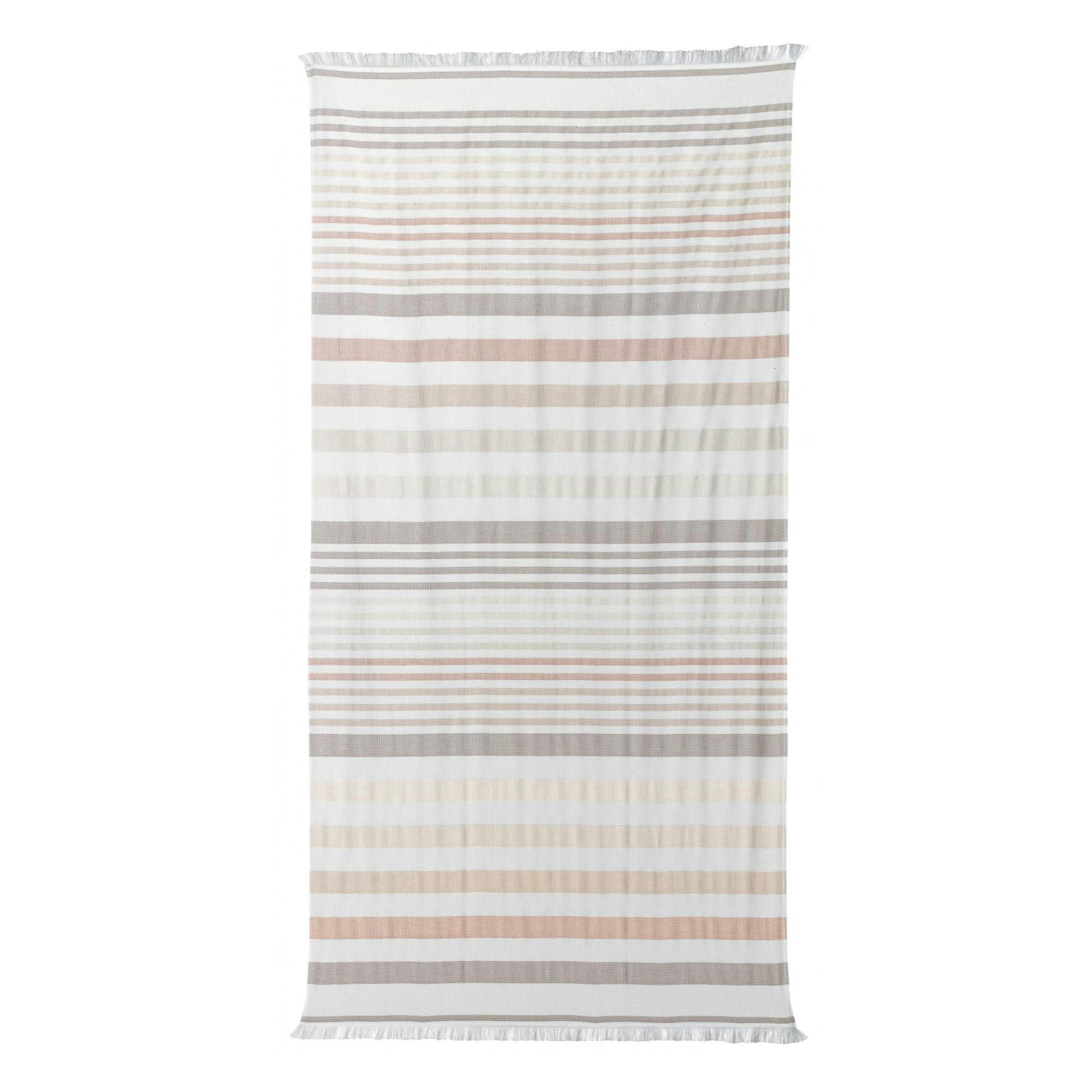 SAMOA - Drap hammam recyclé  en coton naturel 100 x 200