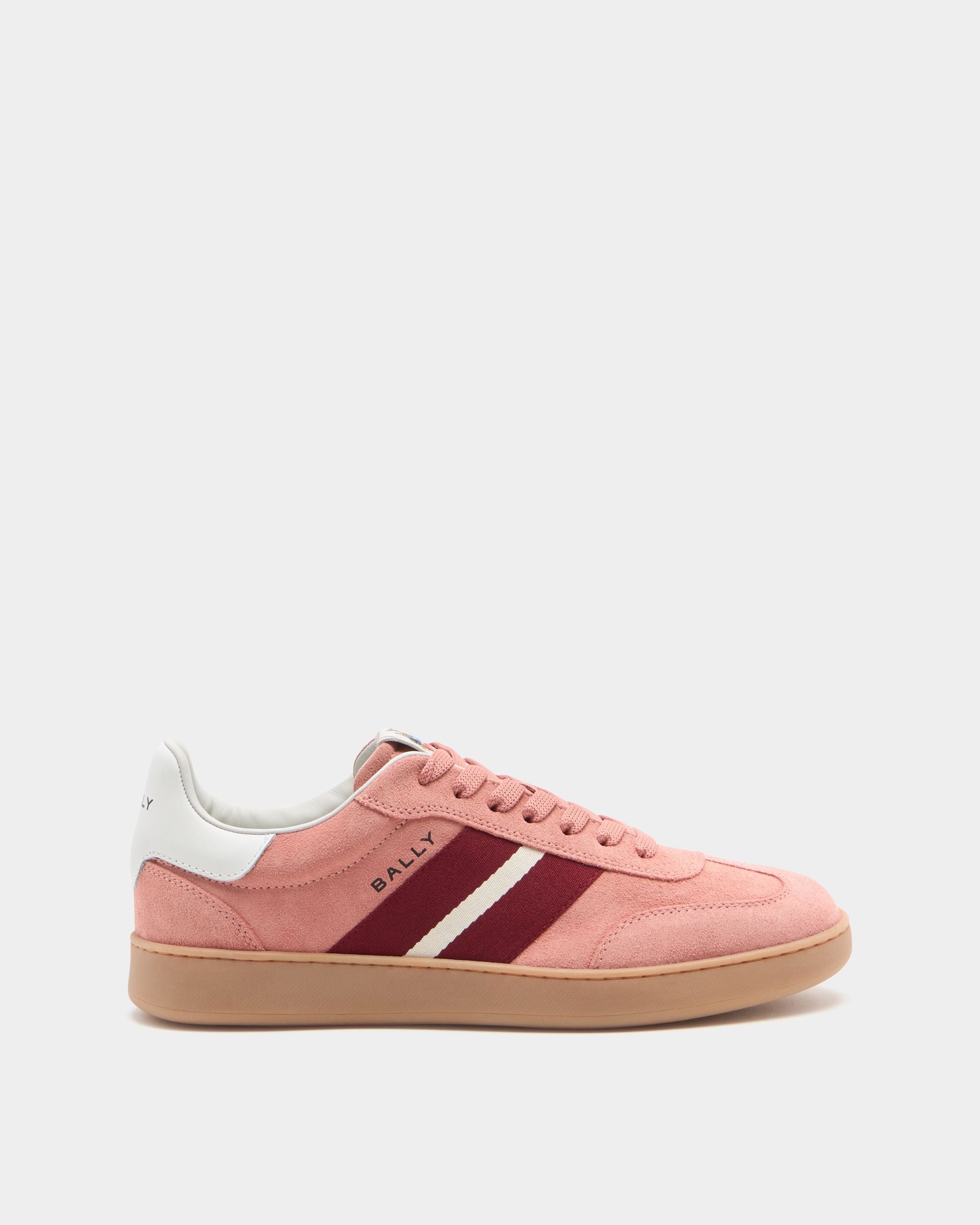 Retro Crest Sneaker Aus Veloursleder In Light Pink