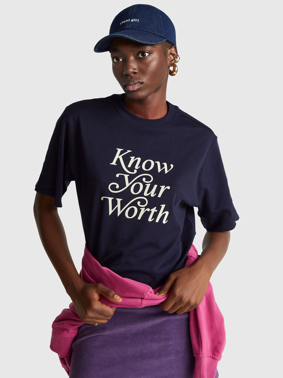 T-shirt with slogan