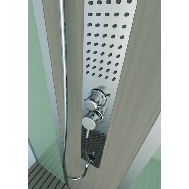 Cabine de douche Fuzzy carrée 90 x 90 x 215 cm AURLANE