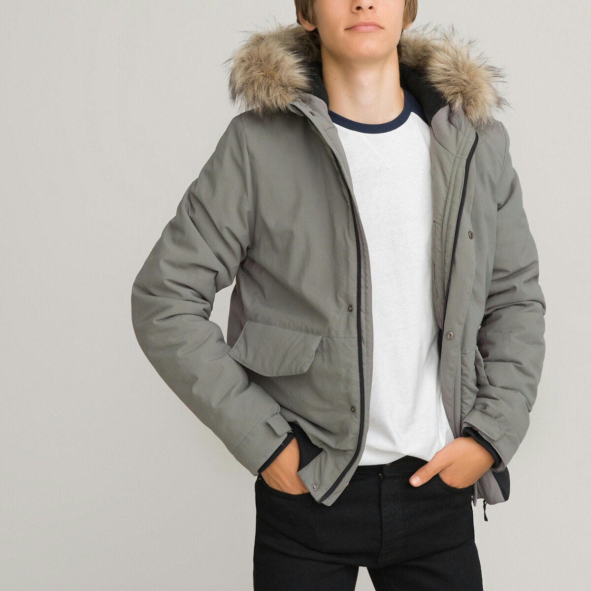 Blouson à capuche mi-saison