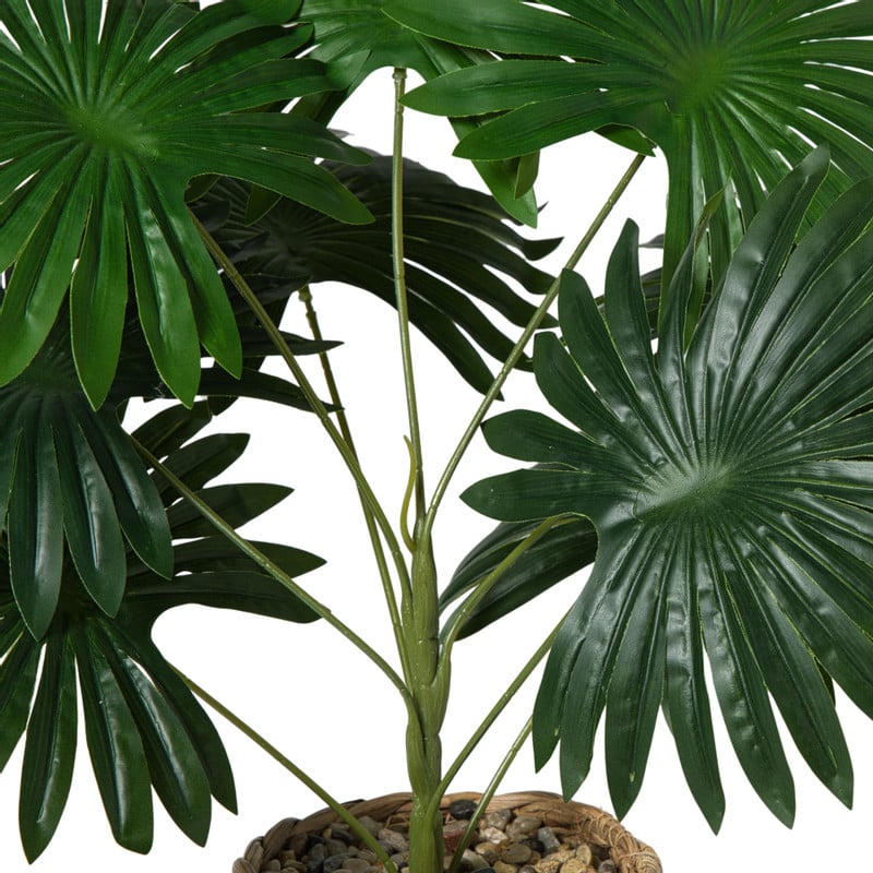 Kunstplant palm - groen - &Oslash;11.5x38 cm