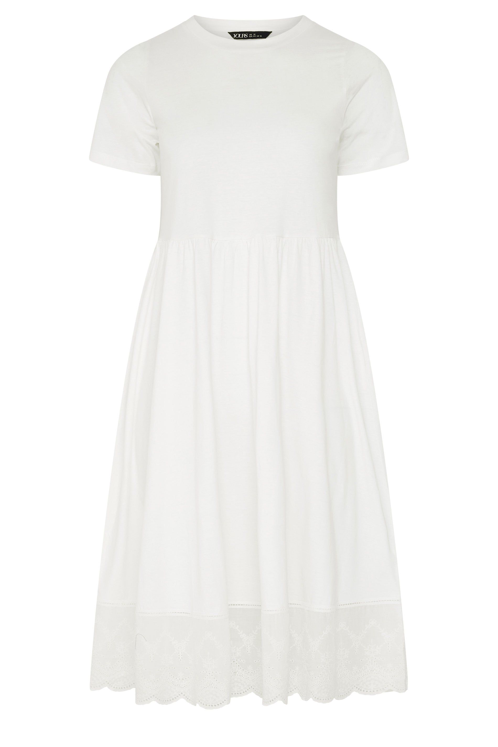 Yours Broderie Anglaise Trim Dress