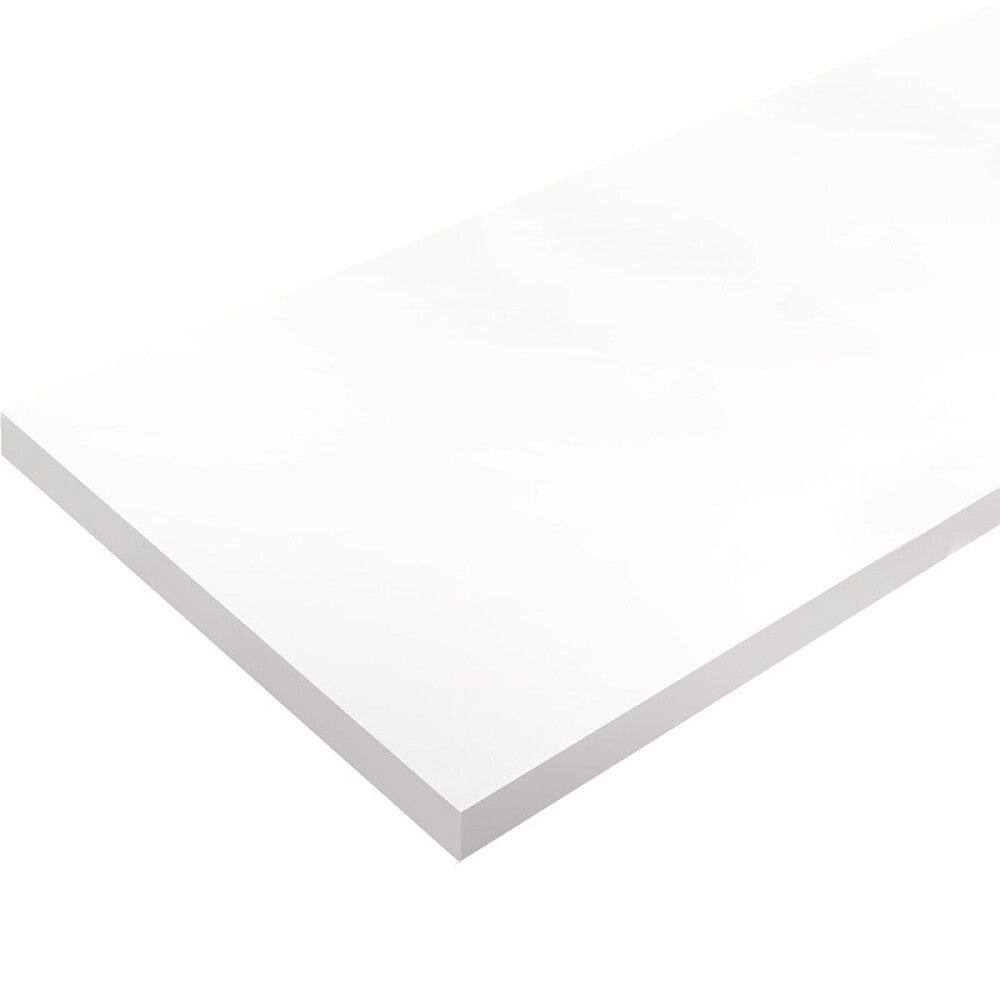 HYLLEPLATE 16X200X1000MM HVIT