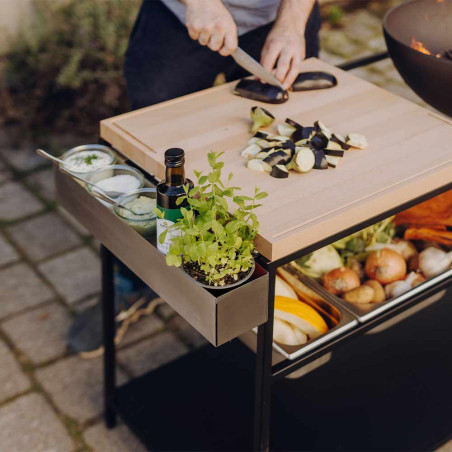 Bac de rangement en inox pour Fire Kitchen - Höfats
