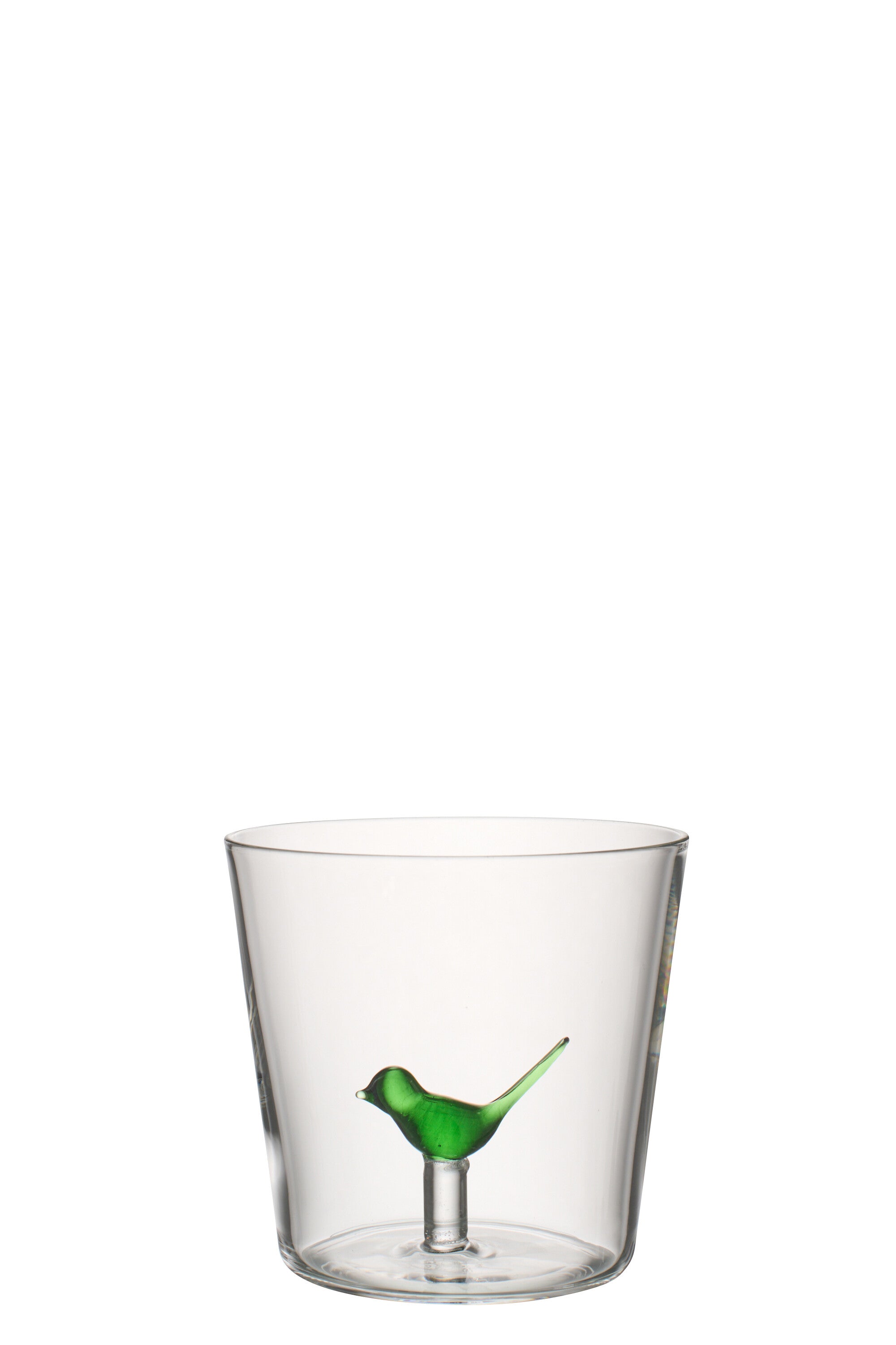 J-Line glas Vogel - glas - groen/transparant