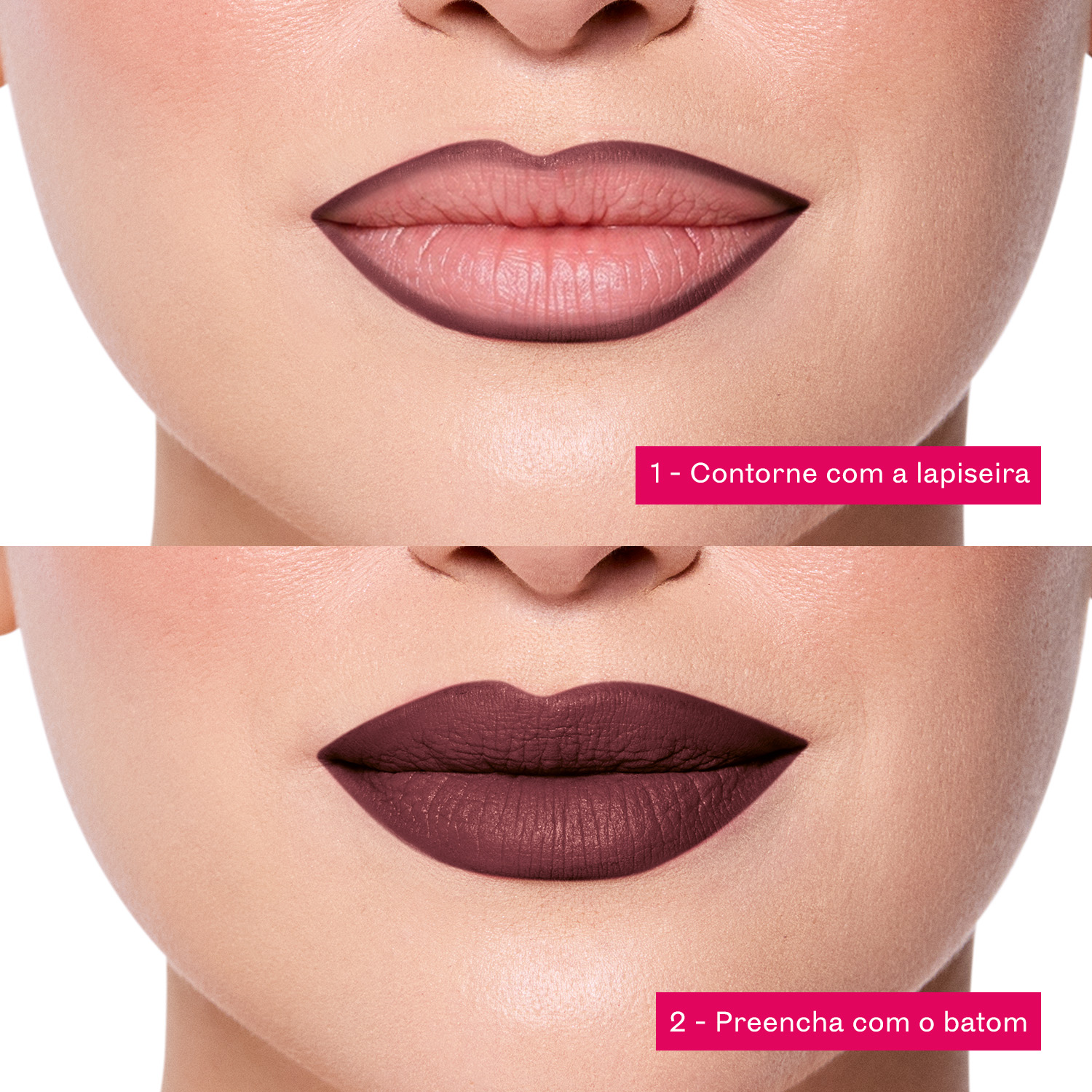 Lapiseira Labial Niina Secrets Soft Petals Marrom Aveludado 1,2g