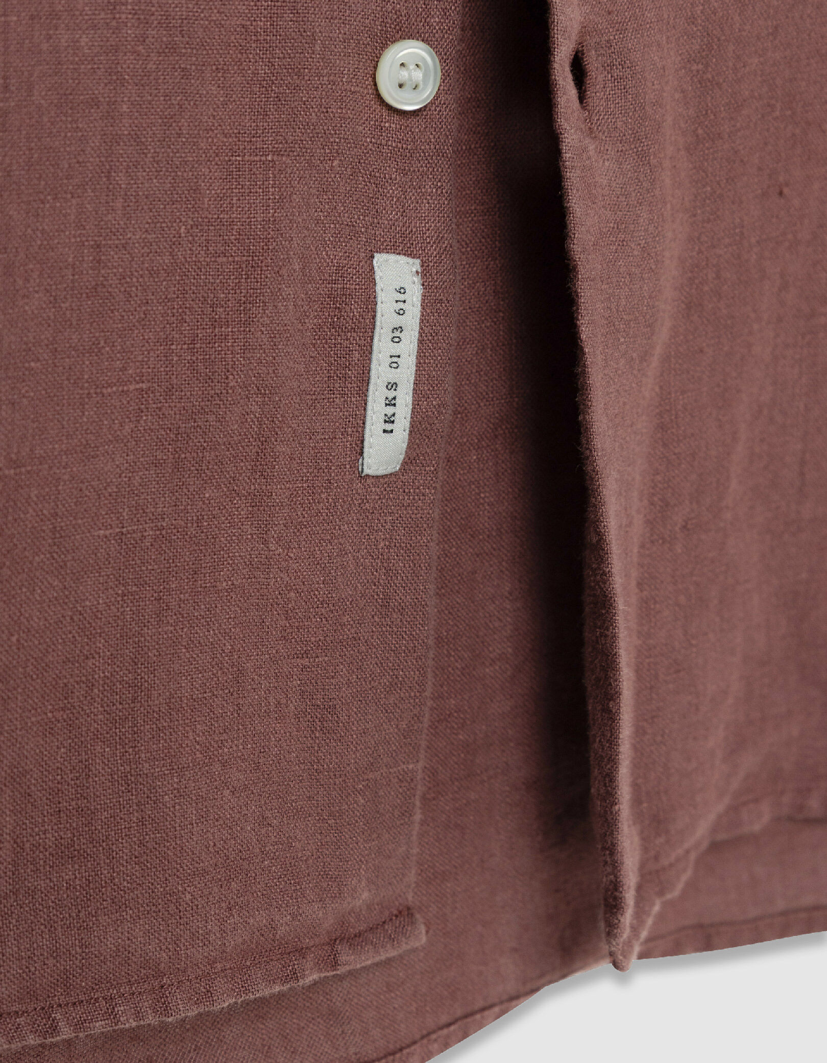 Chemise slim verte 100% lin Homme