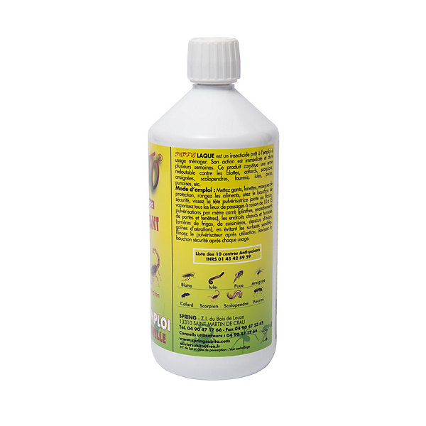 Laque insecticide spécial blattes et cafards - 1l Subito SLAQUE1