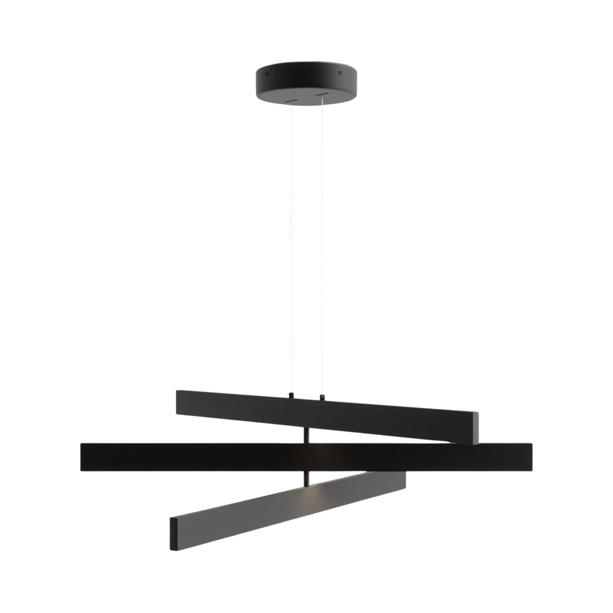 Lampa sufitowa ORIGAMI czarna LED 3x46W Neutralna biel 2300lm Maytoni