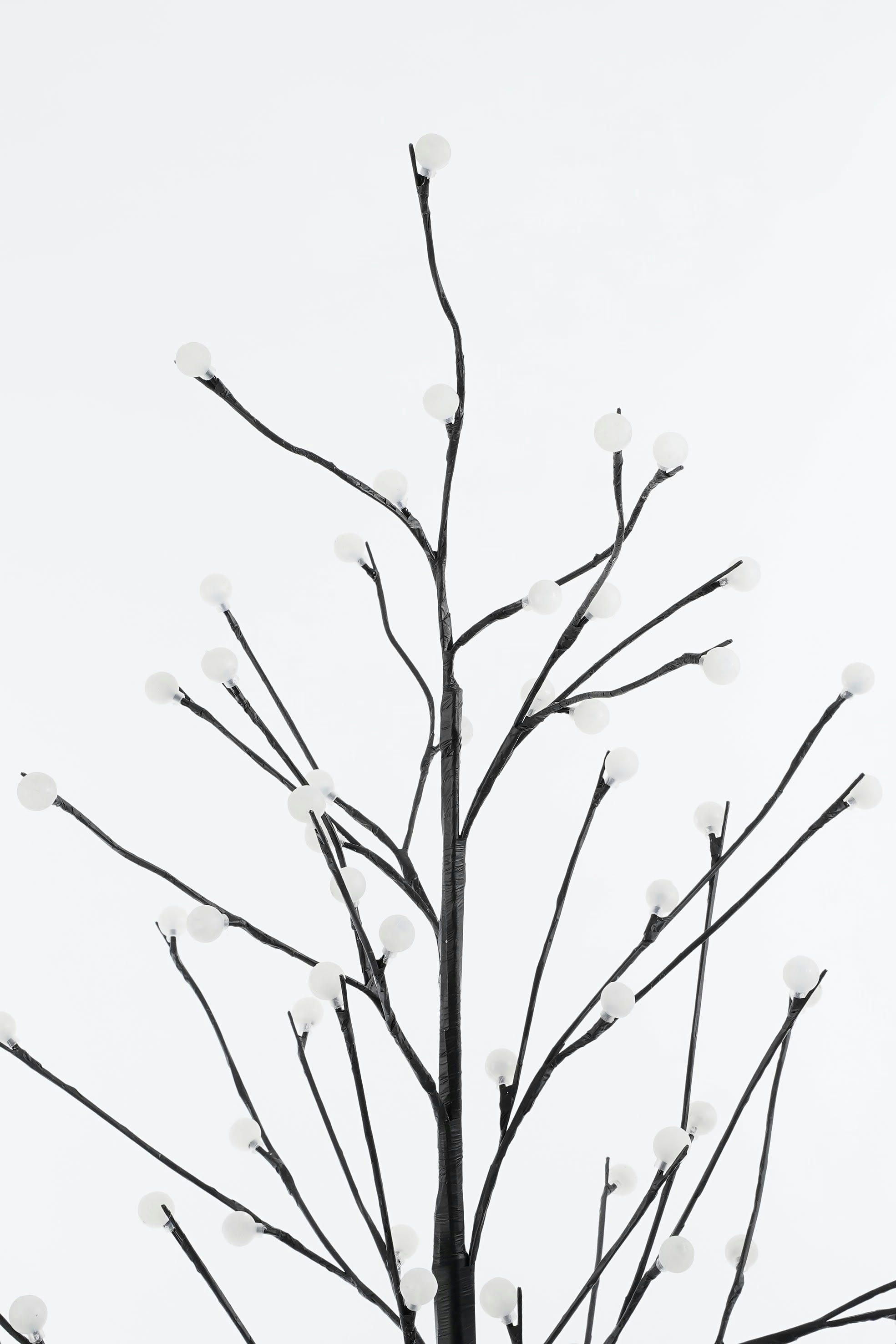 - Arbre lumineux en métal noir 108 LED H150