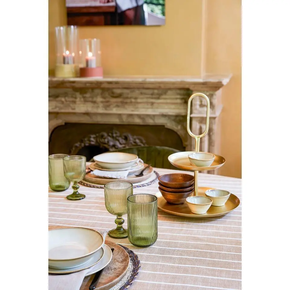 Mica Decorations Rama Etagere 2 Laags - L28 x B28 x H36 cm - Goud