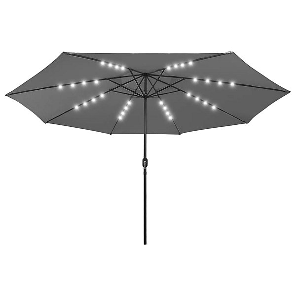 Parasol mobilier de jardin d'exterieur avec metal metal Helloshop26