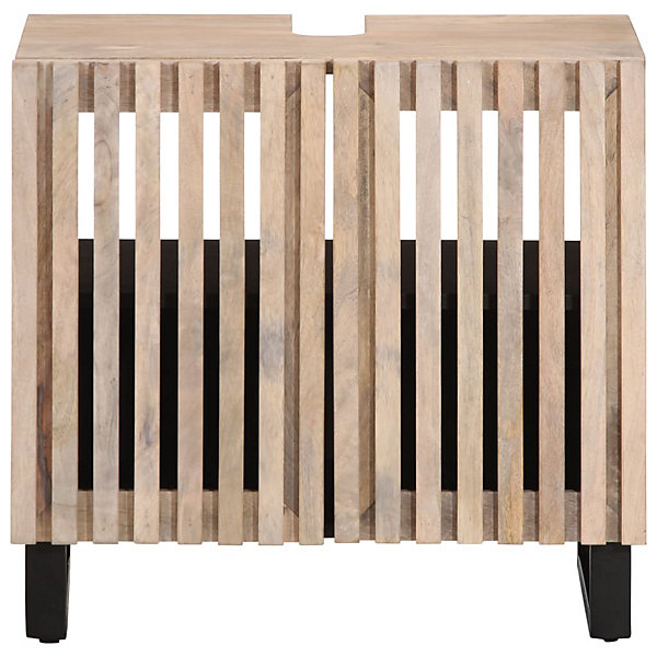 Armoire lavabo de bain 62x34x58 cm bois massif de manguier vidaXL