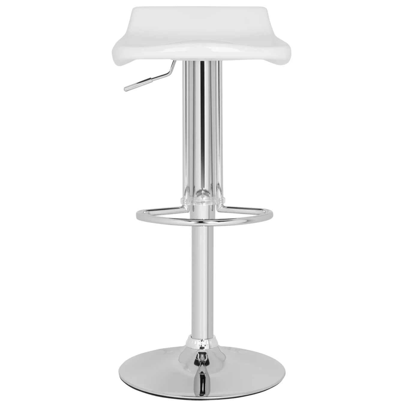 SAFAVIEH Erica White Adjustable 24-32-inch Bar Stool - 15.2 x 16.3 x 25.6 - 15Wx16Dx34H
