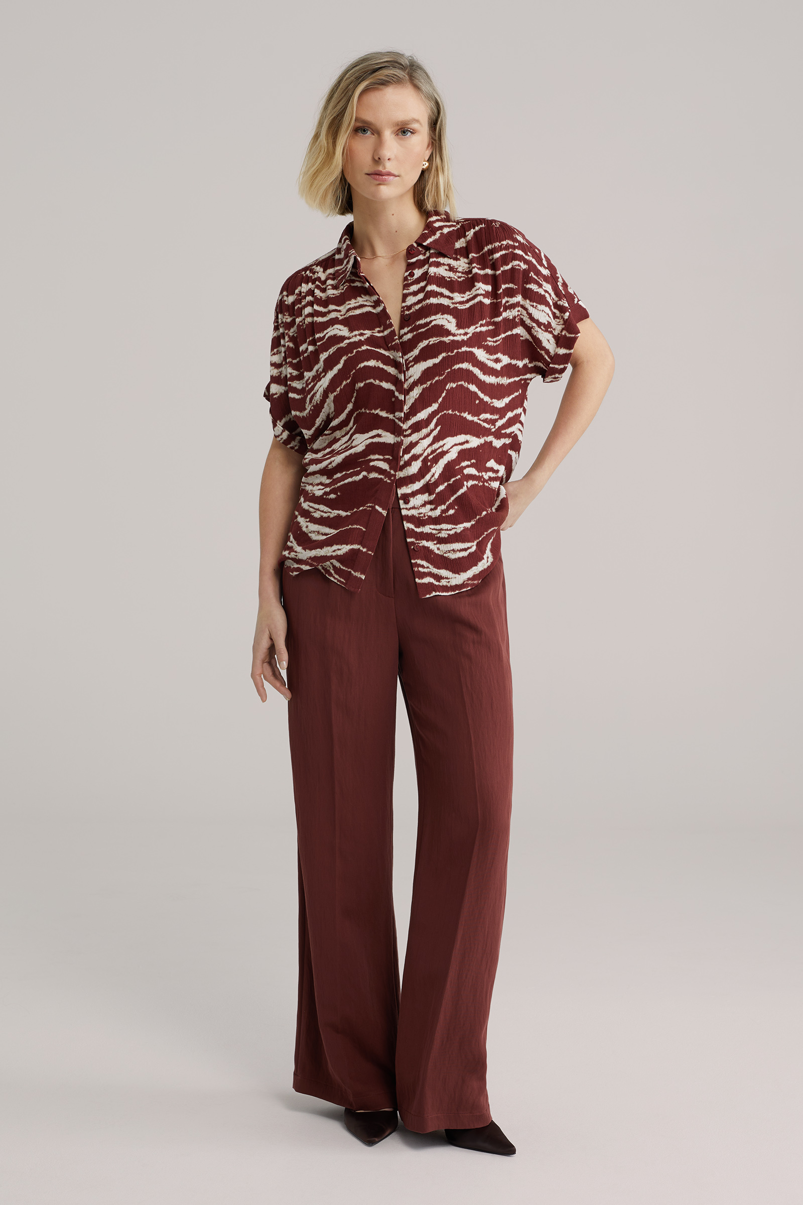 Dames blouse met print