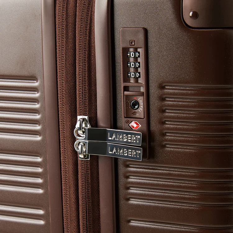 The Milan –  Chocolate Medium Checked Luggage