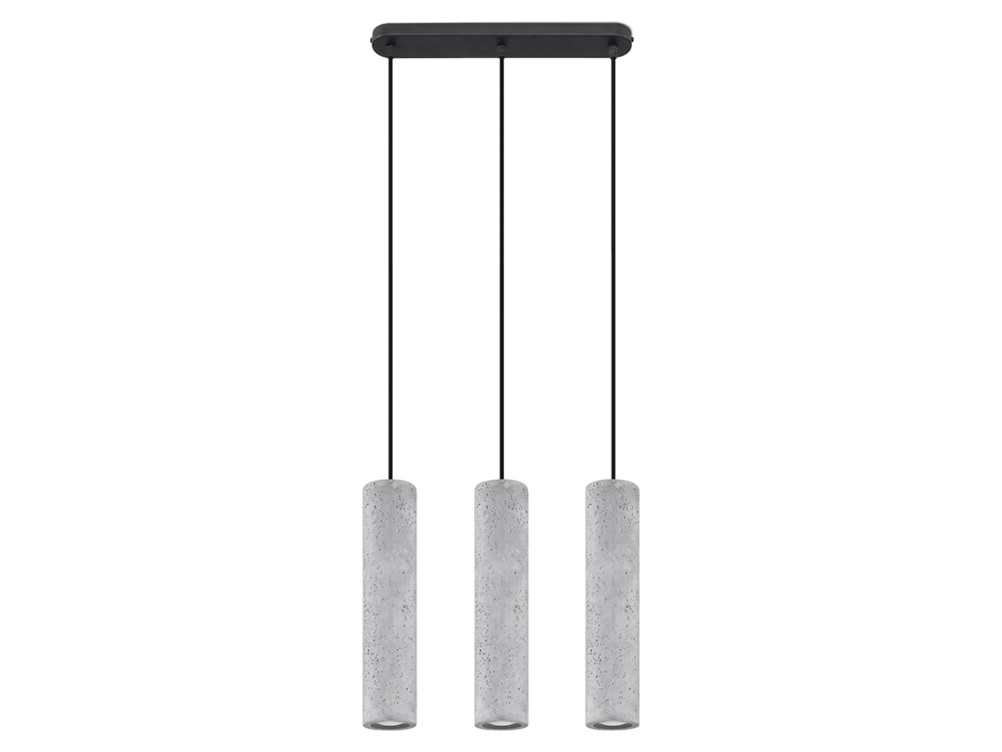 Lampa wisząca Luvo 3-punktowa betonowa szara