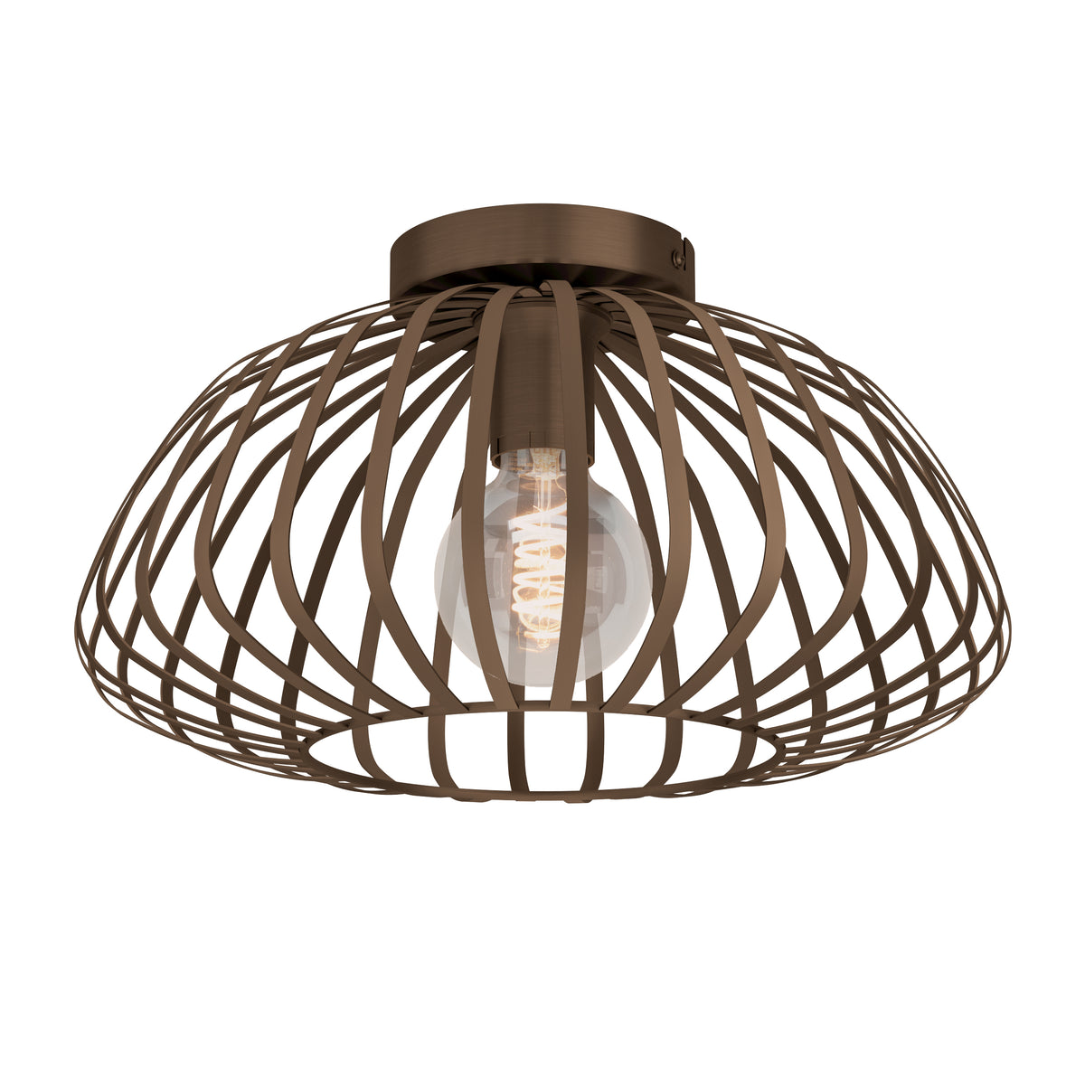EGLO plafondlamp Espinal - e27 - ø 38.5 cm - brons - staal