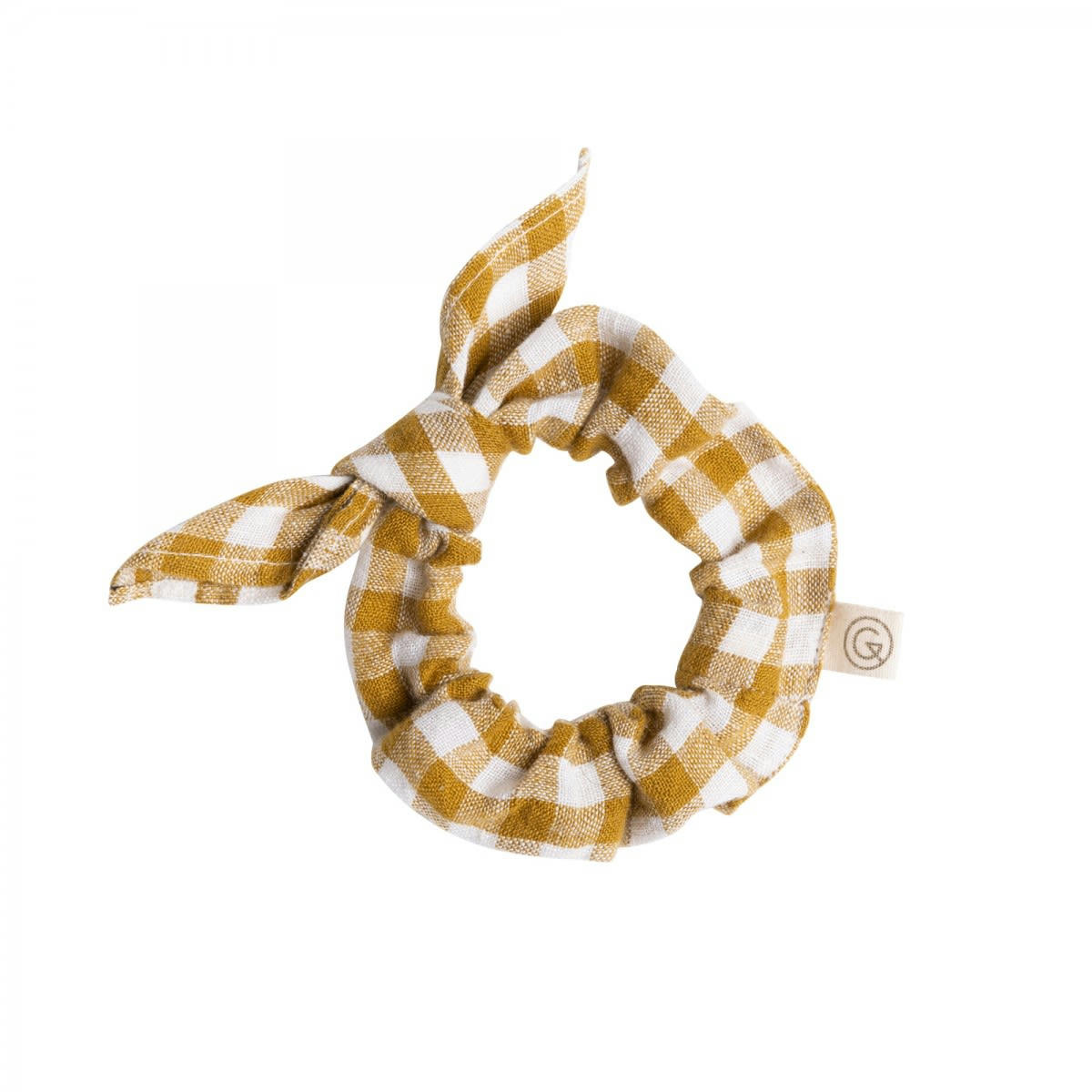 HÔTEL PARTICULIER - Chouchou en lin lavé vichy jaune