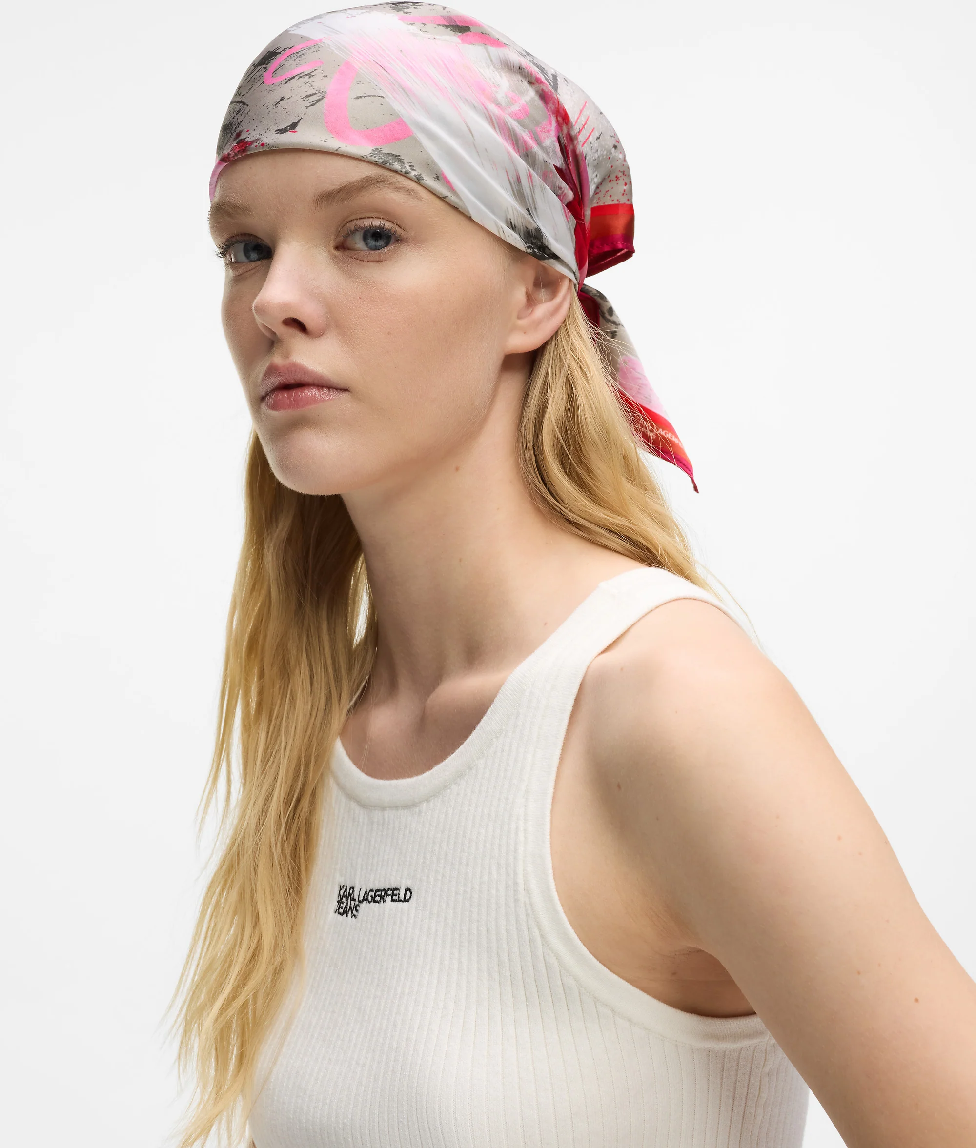Foulard bandana à imprimé graffiti