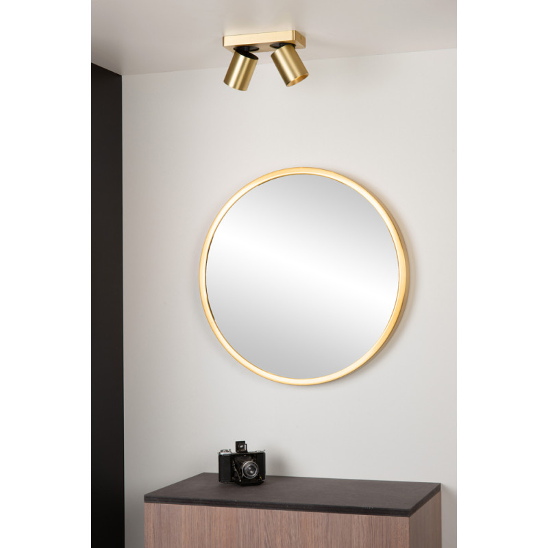 Spot LED Nigel doré dimmable GU10 2 x 5 W LUCIDE