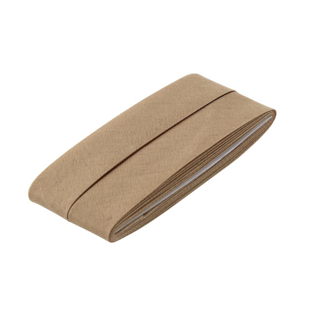 Ruban biais gris-beige 2cm L4m