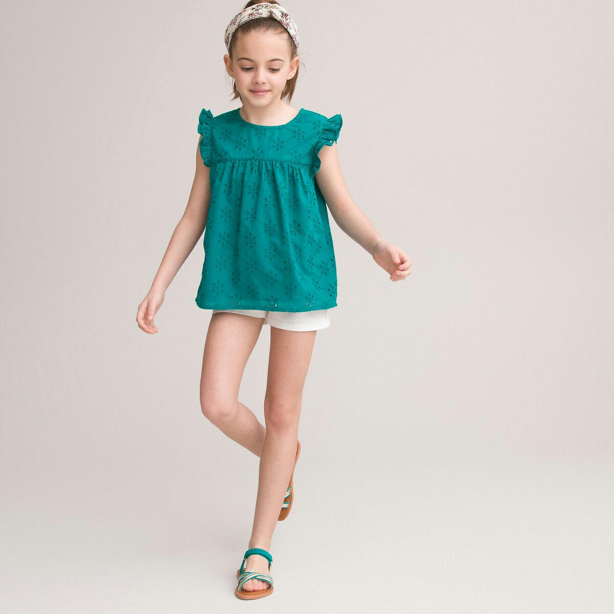 Blouse en broderie anglaise coton bio