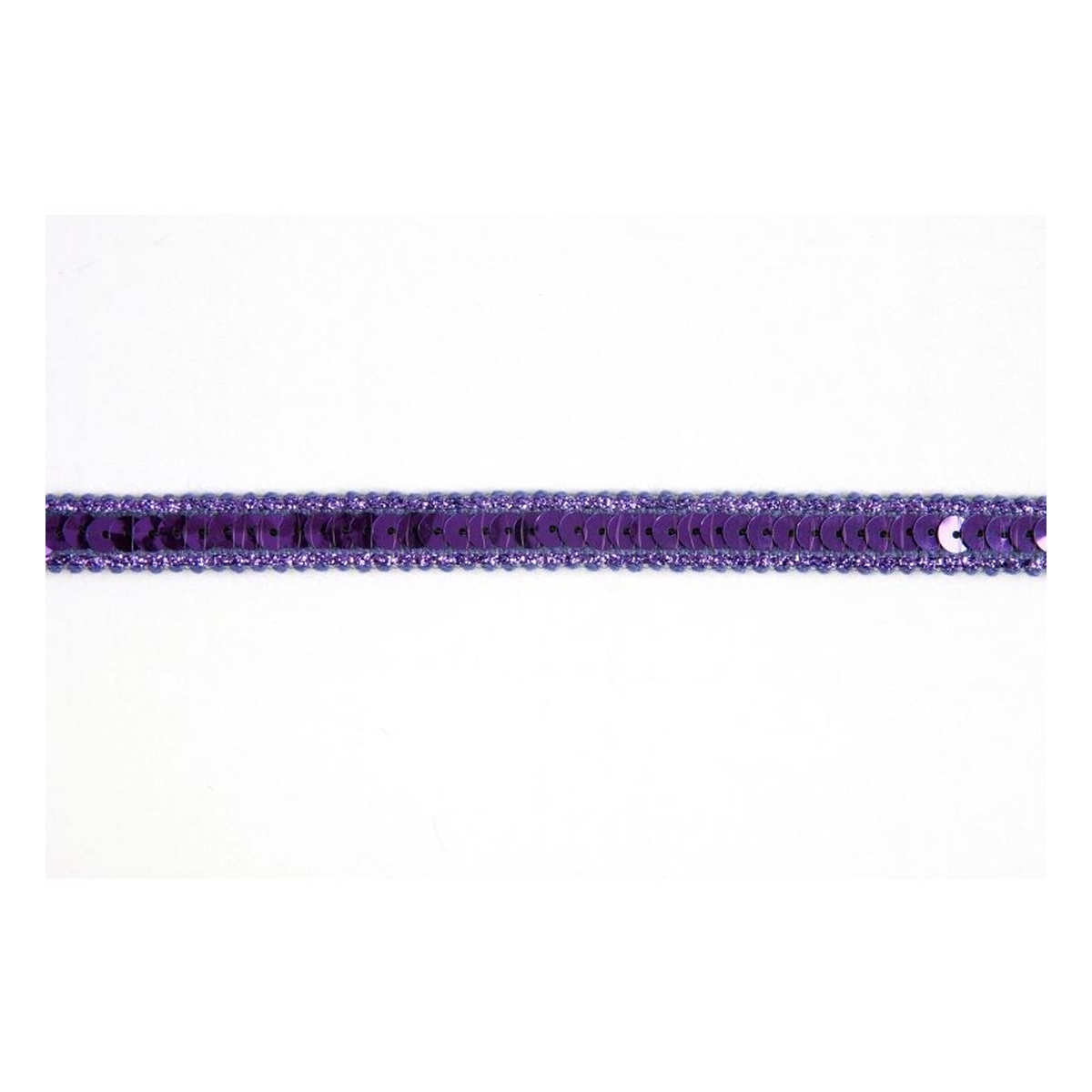 Purple Metallic-Edged Sequin Trim by the Metre