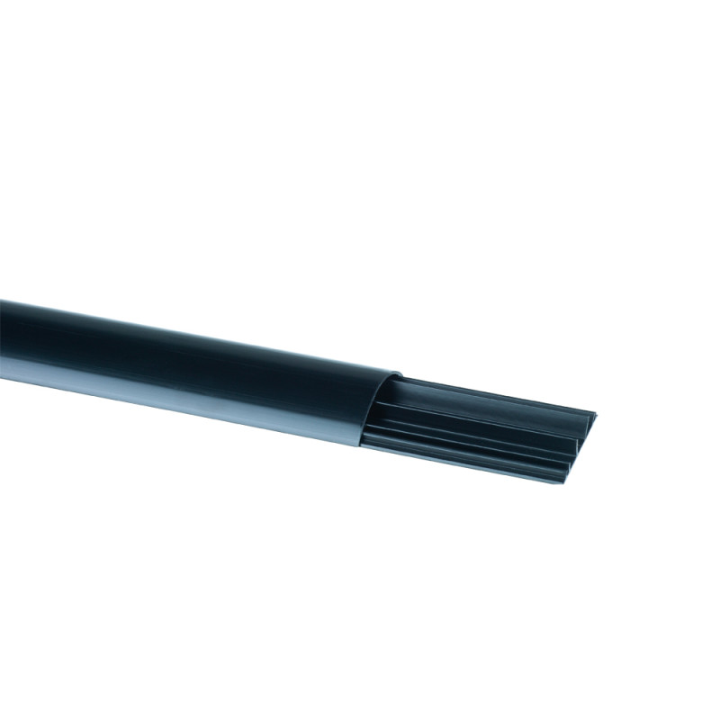 Moulure de sol DLP en plastique noire 75 x 18 mm 2 m LEGRAND