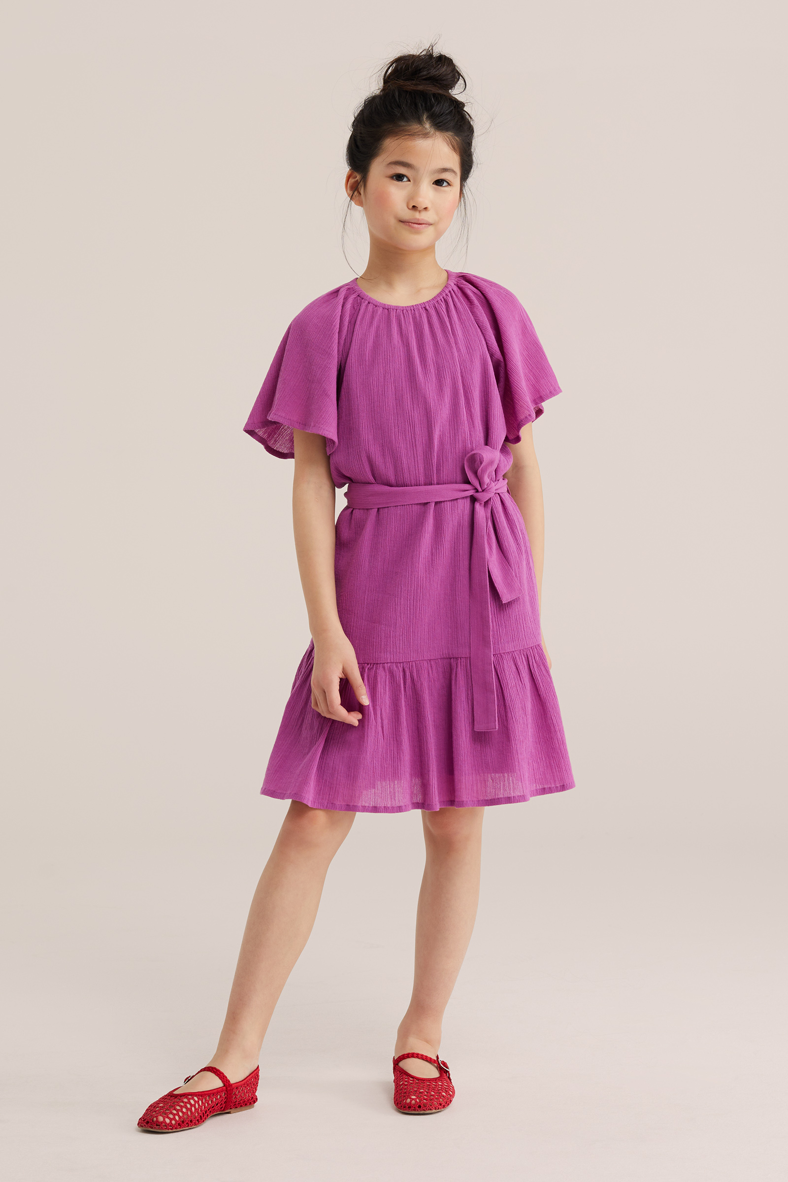 Meisjes jurk met structuur