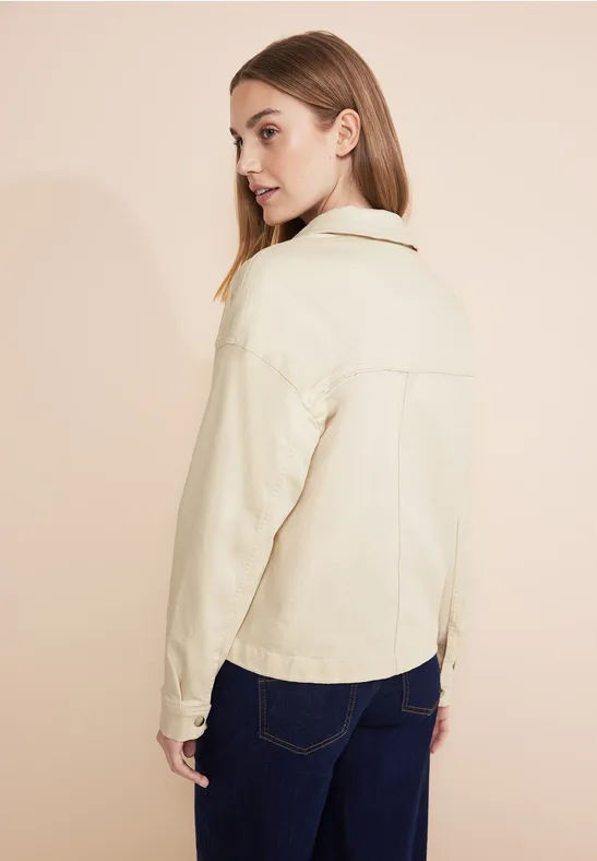 Beige Jeansjacke