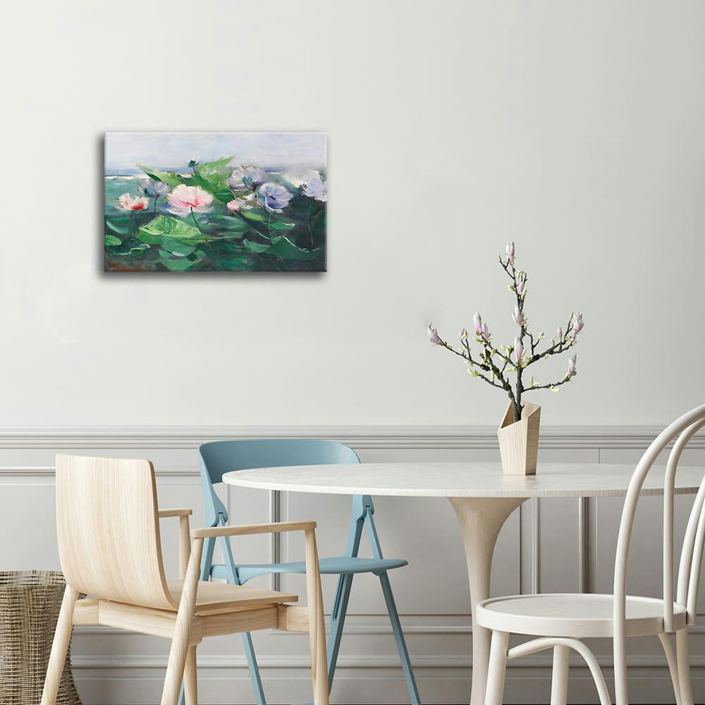 - Tableau - Nénuphars - Karl Hagenmeister 60x90cm