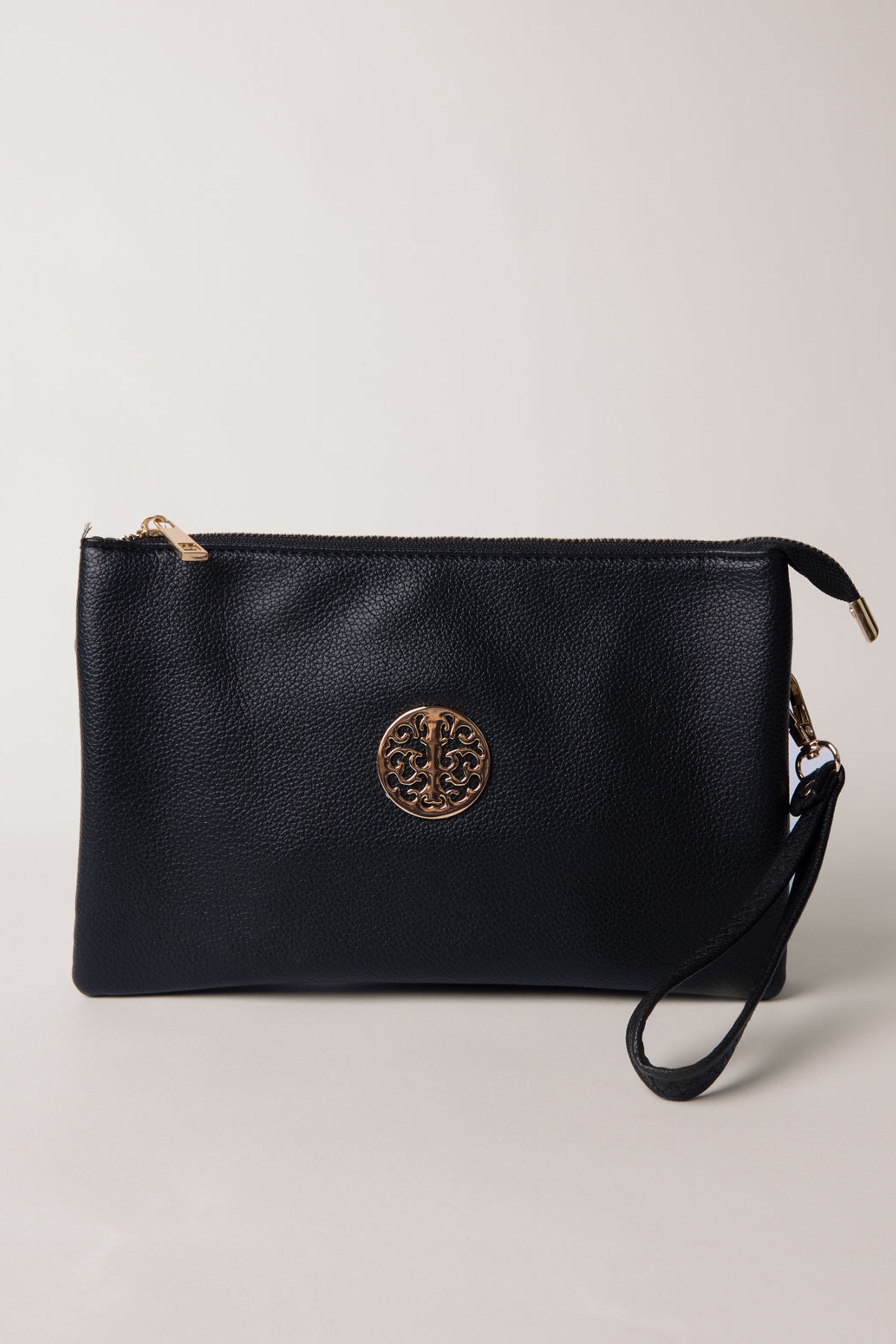 Blue Vanilla Clutch With Detachable Strap