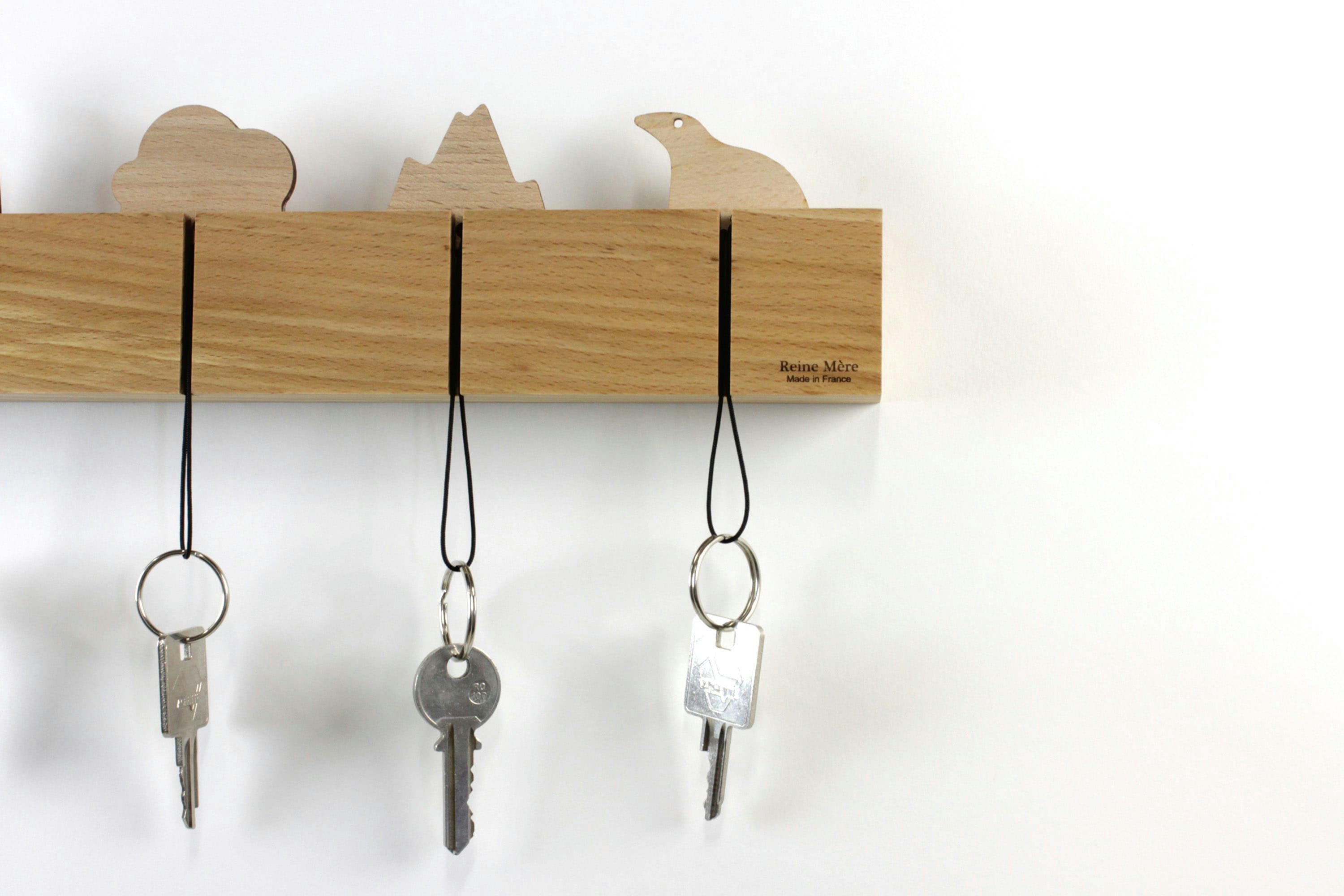 - Porte-clefs mural et 4 porte-clefs paysage