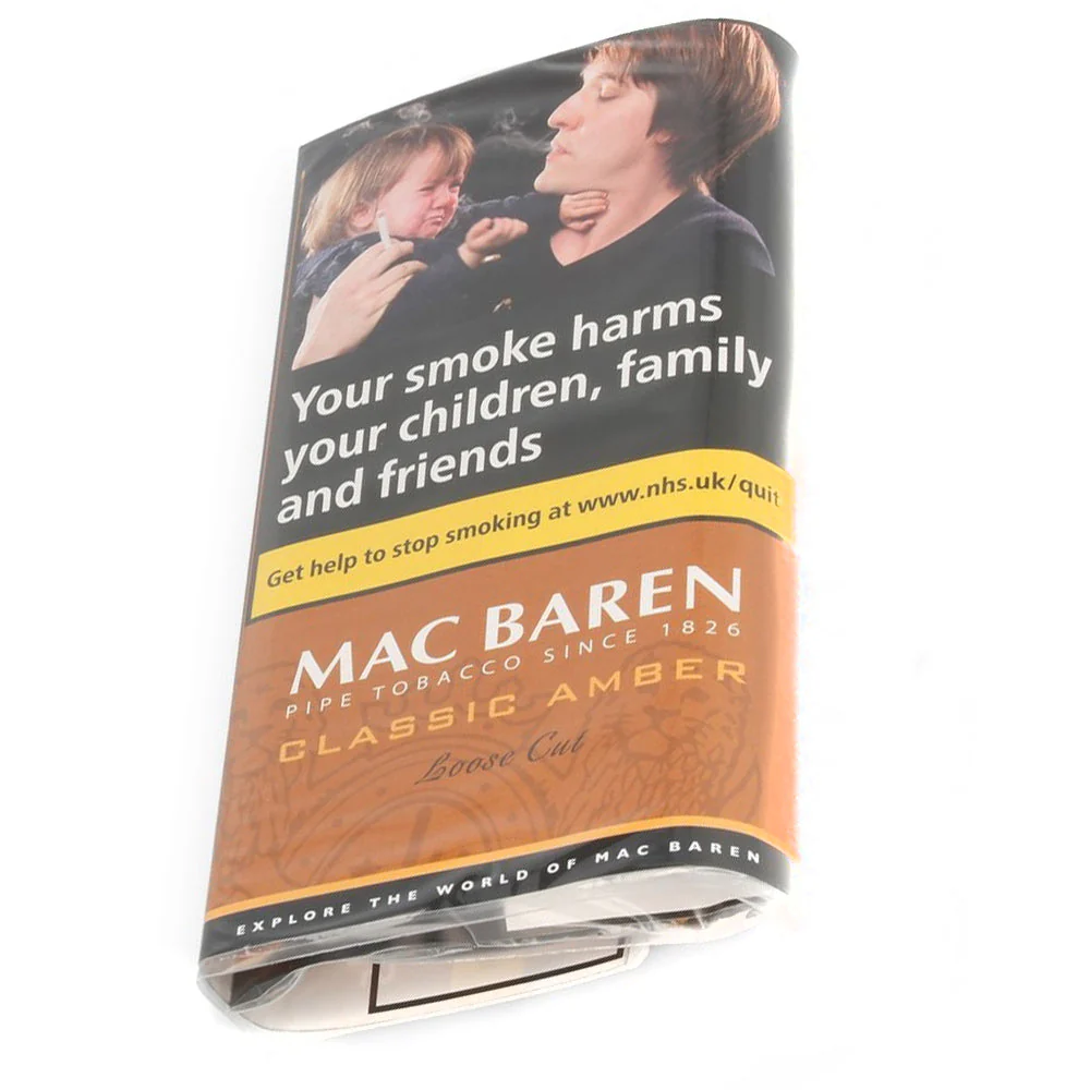 Mac Baren Classic Amber Loose Cut (Vanilla Toffee Cream) Pipe Tobacco 40g Pouch