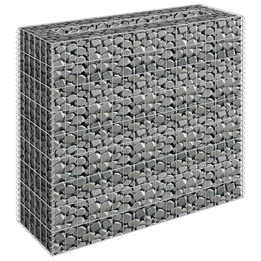 NNEVL Gabion Raised Bed Galvanised Steel 90x30x90 cm