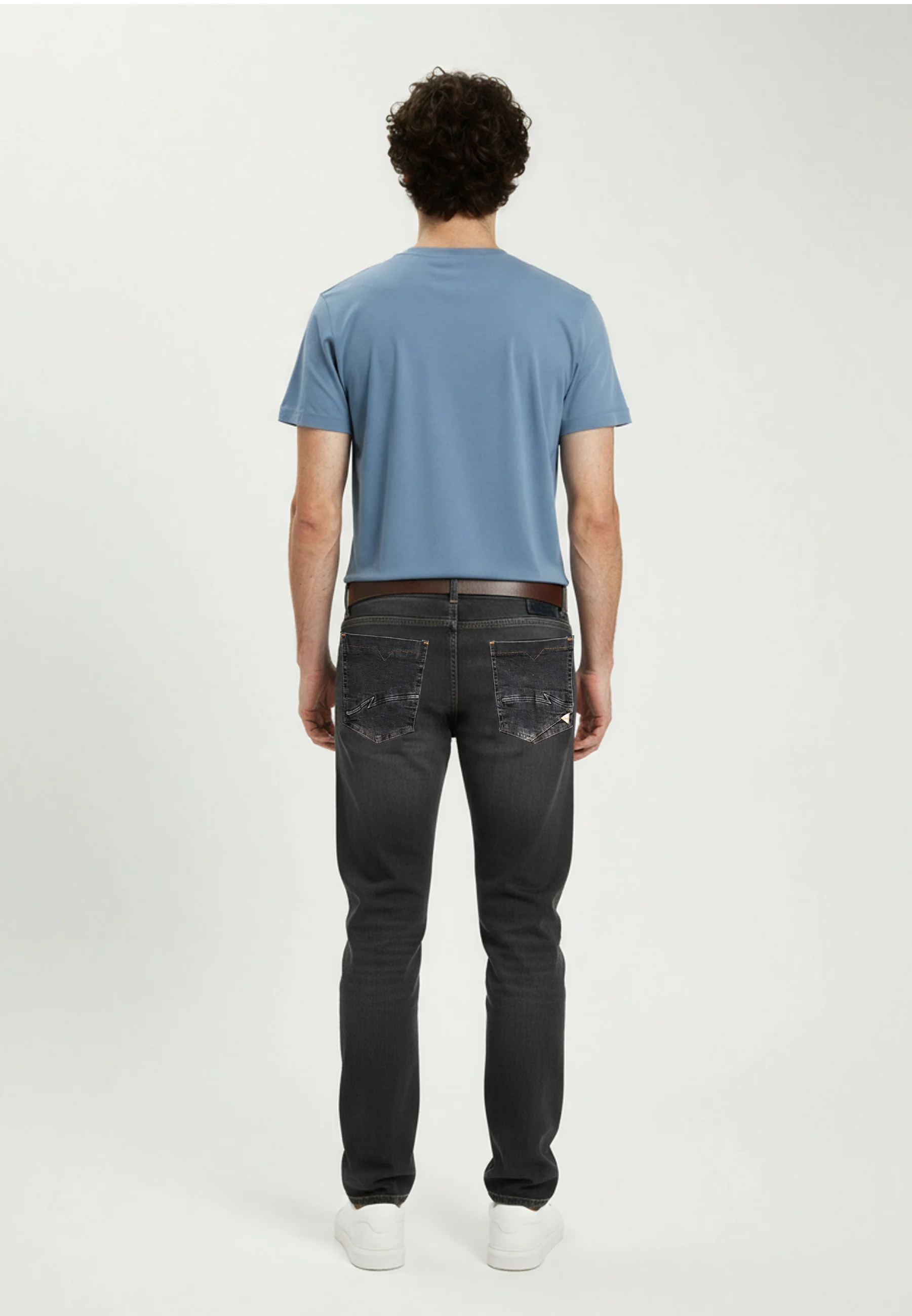 Jean noir en coton KOLONEL