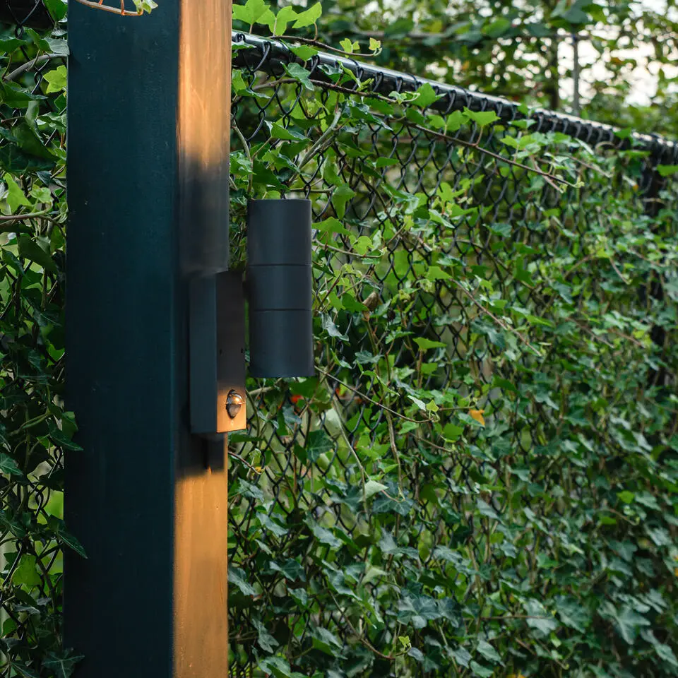 Qazqa wandlamp met bewegingssensor duo grijs gu10