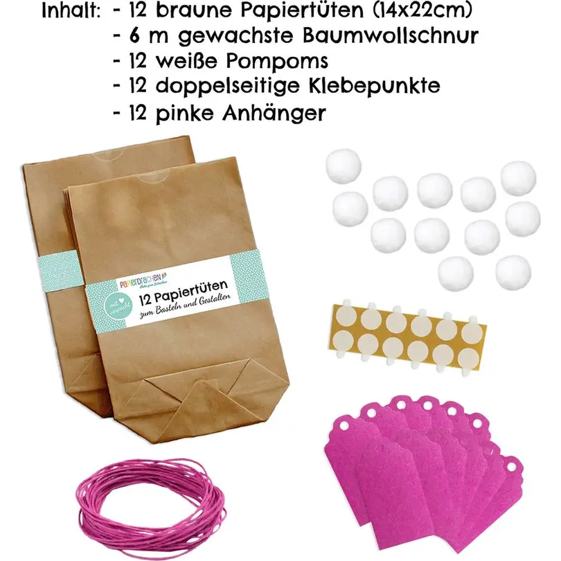 Bastelset 12er-Set Osterhasen