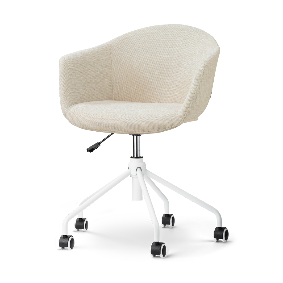 Nolon Nout-Otis Bureaustoel Cottonbeige - Wit Onderstel