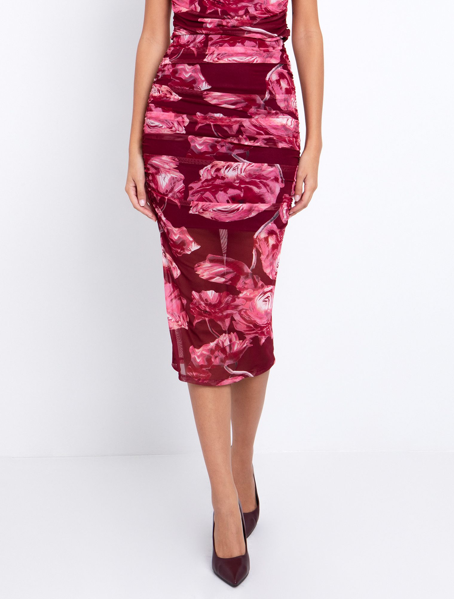 Τulle φούστα φλοράλ