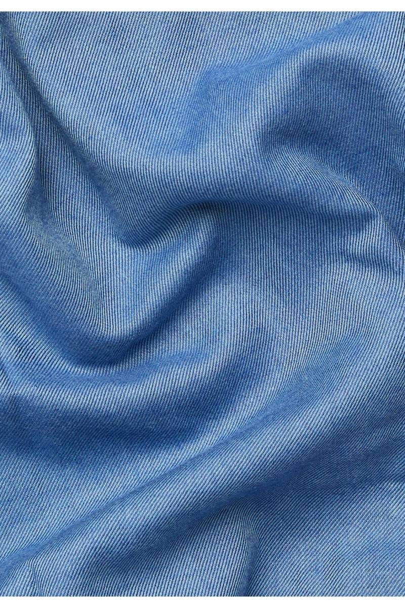 ETERNA 1863 Modern Fit Flanellhemd blau, Einfarbig