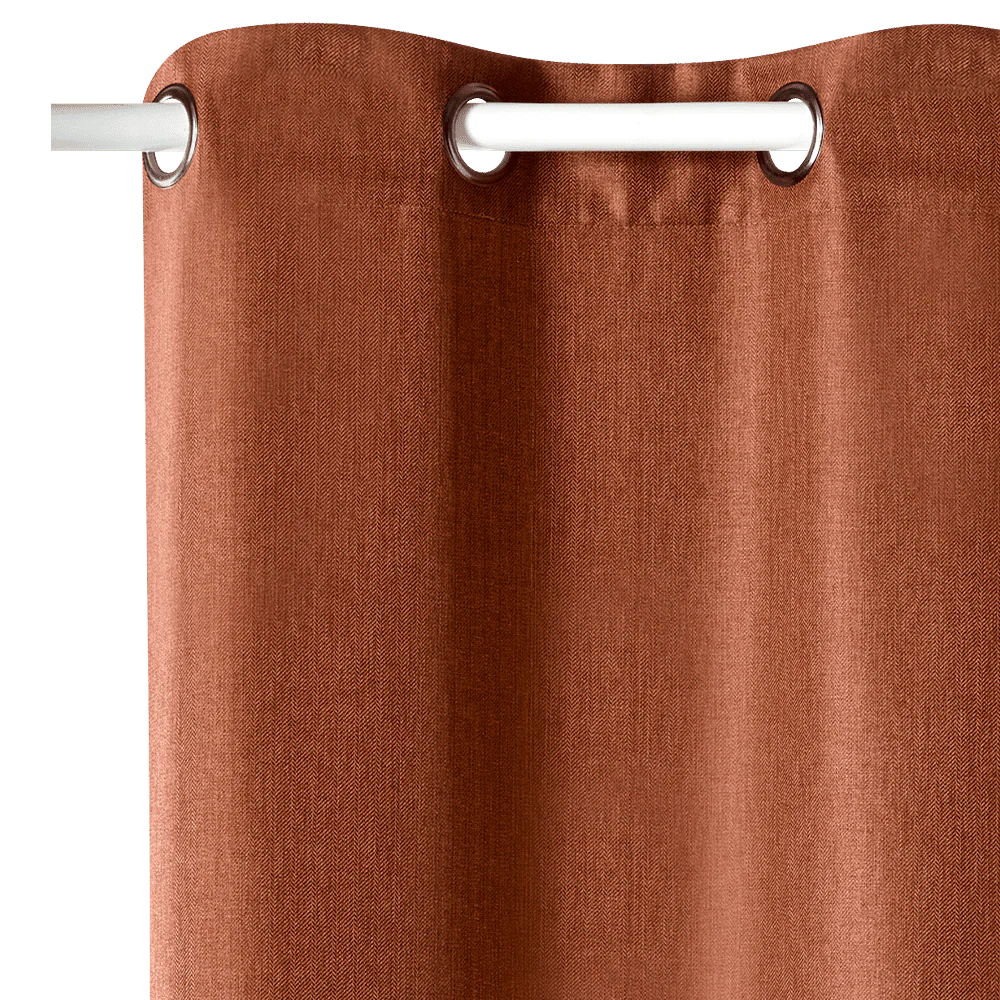Rideau AMSTERDAM coloris caramel 145 x 240 cm