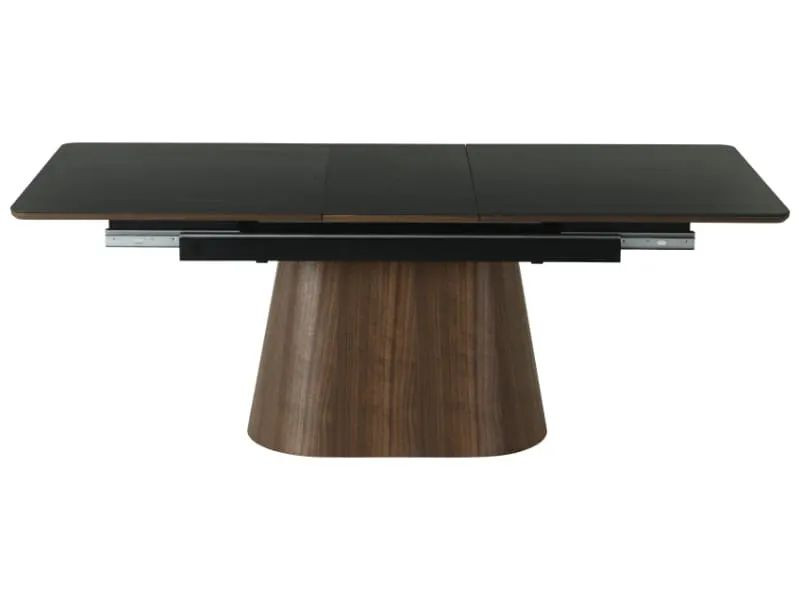 Stół rozkładany MONACO 160(200)x90 czarny/ orzech