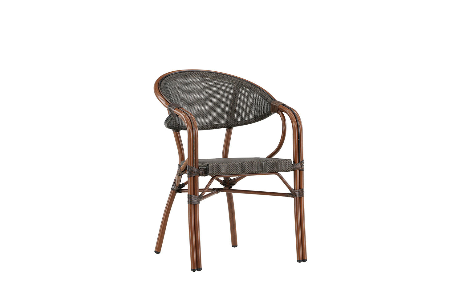 Rebellenclub Bistrostoel Maris - Set van 2 - Bruin