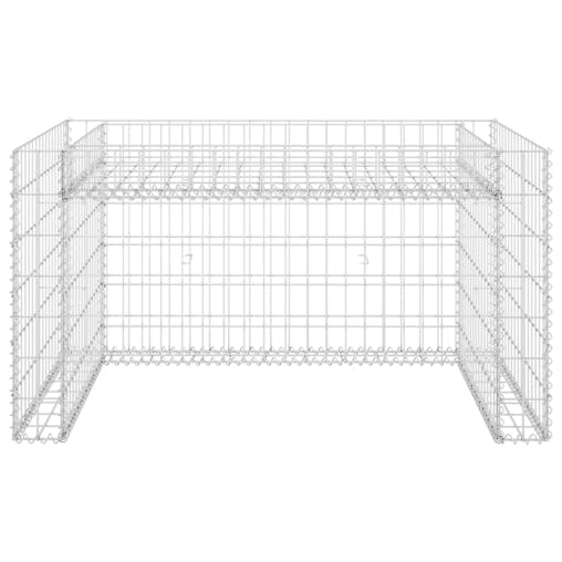 NNEVL Lawn Mower Garage with Raised Bed 110x80x60 cm Steel Wire