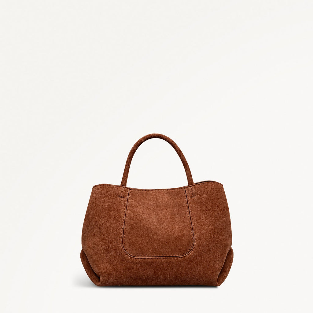 The Compton - Suede - Small Ziptop Grab
