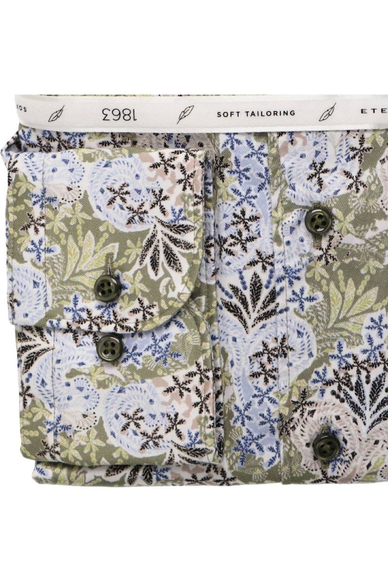 ETERNA 1863 Modern Fit Hemd grün, Bedruckt